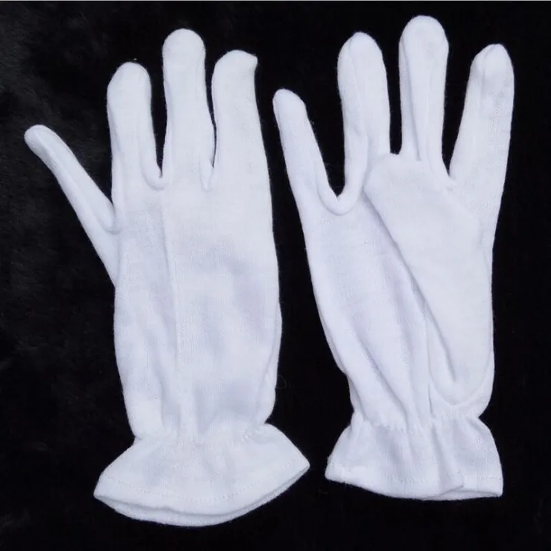 White Cotton Gloves Kids Adults Stage Show Gloves Dance Wear Gloves