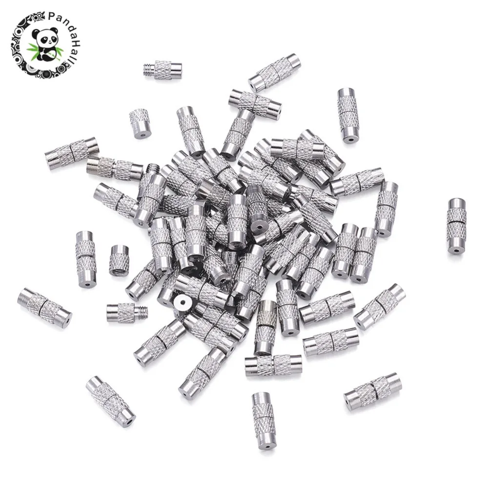 100sets Column Brass Screw Clasps For Jewelry Findings Making DIY