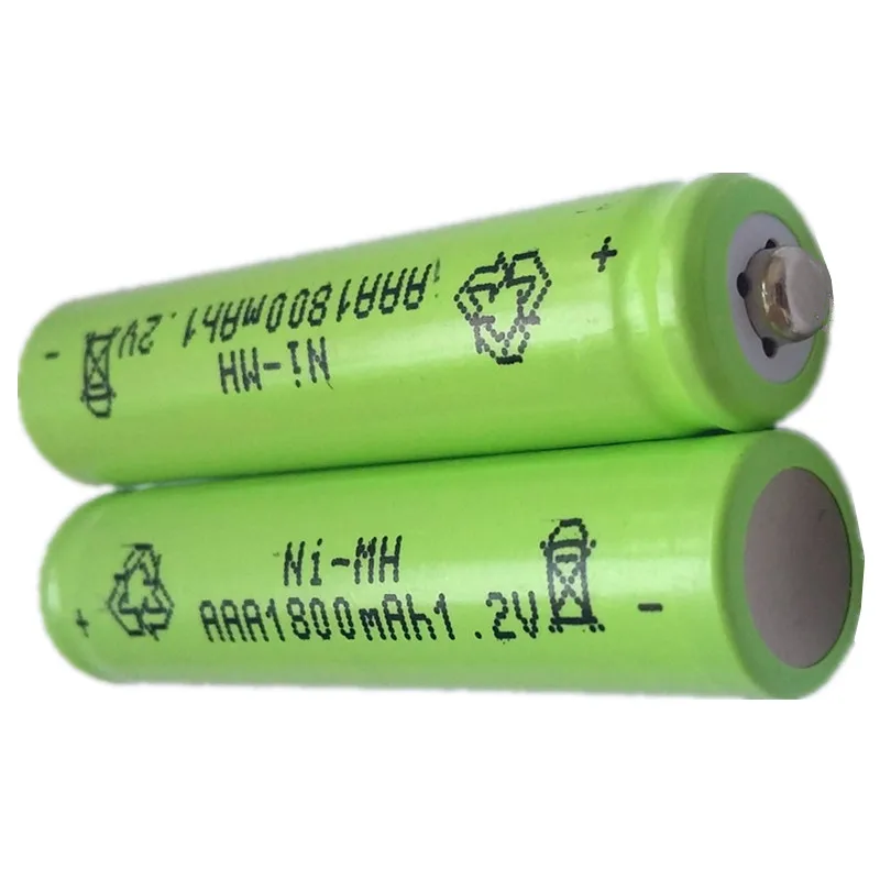 Лидер продаж 12 шт./лот высокое Мощность AAA 1800 MAH/1 2 V Перезаряжаемые NiMH Батарея mAh