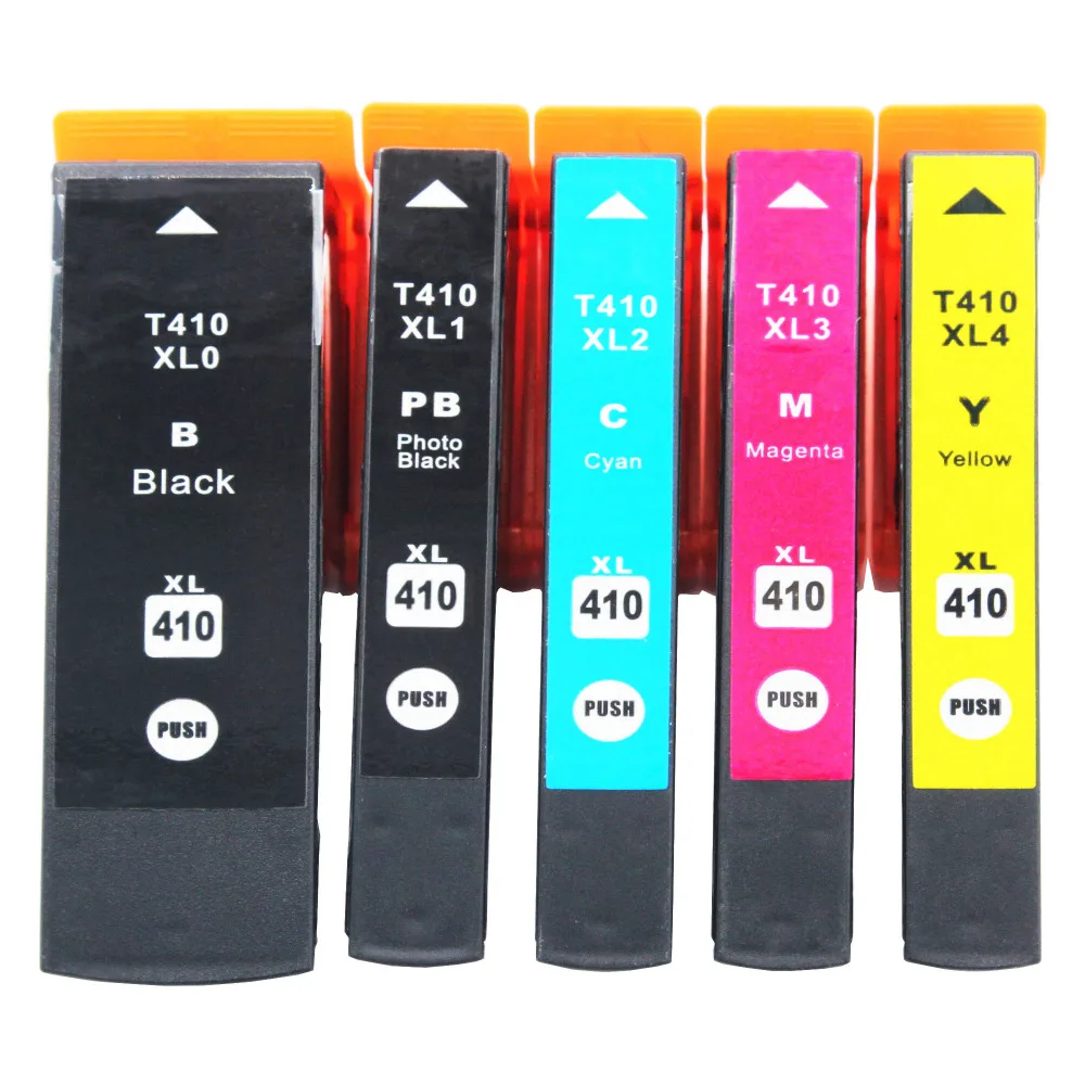 5 PCS Compatible Epson T410 XL 410XL Ink Cartridge For Epson Expression