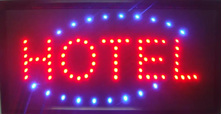 

Led- CHENXI hot sale 10X19 inch indoor Ultra Bright running Hotel shop Neon light sign board