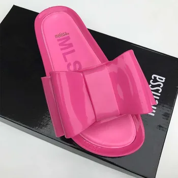 

Melissa Lip Flops 2019 Summer Shoes Women Slippers Thick Sole Non-slip Fashion Melissa Brand Flat Summer Shoes Women's Slippers