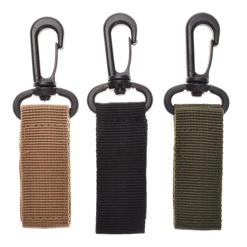 Military Nylon Key Hook bing Molle Buckle Outdoor Hanging Belt Carabiner Clipin Key Chains