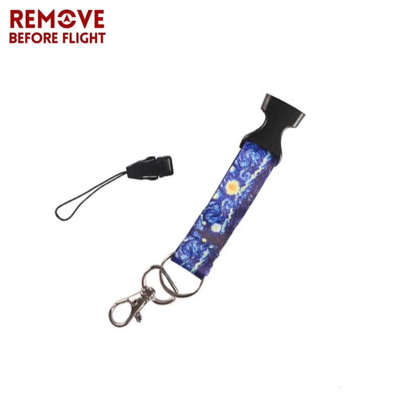 Novelty-Van-Gogh-Starry-Night-Lanyard-For-ID-Badge-Card-Pass-Gym-Mobile-Phone-USB-Badge