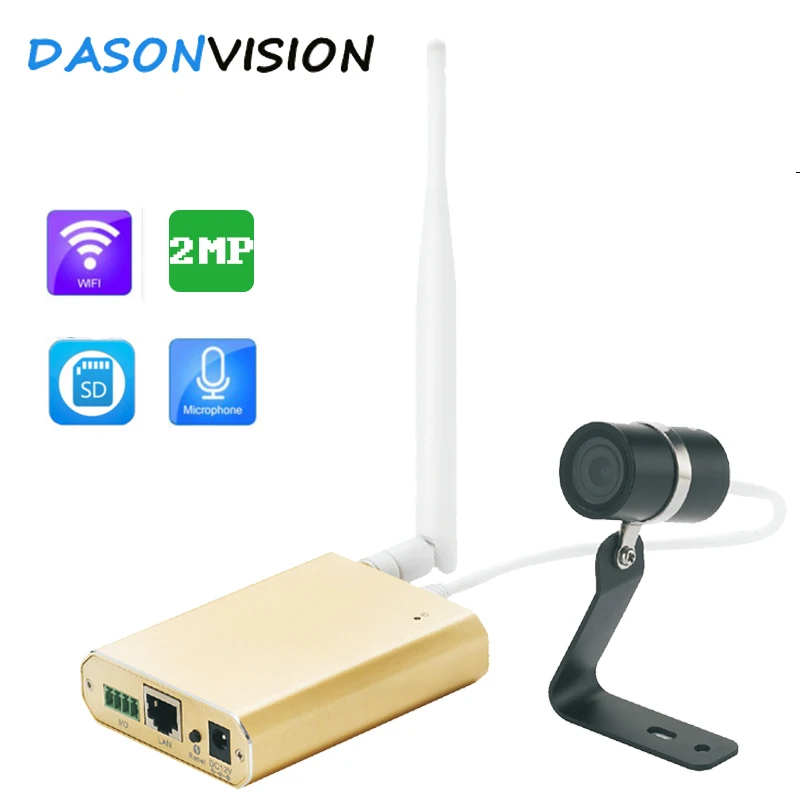 2MP HD Sony WiFi wireless IP Камера micro 1080 P водонепроницаемый IP67 аудио видео sd карта записи