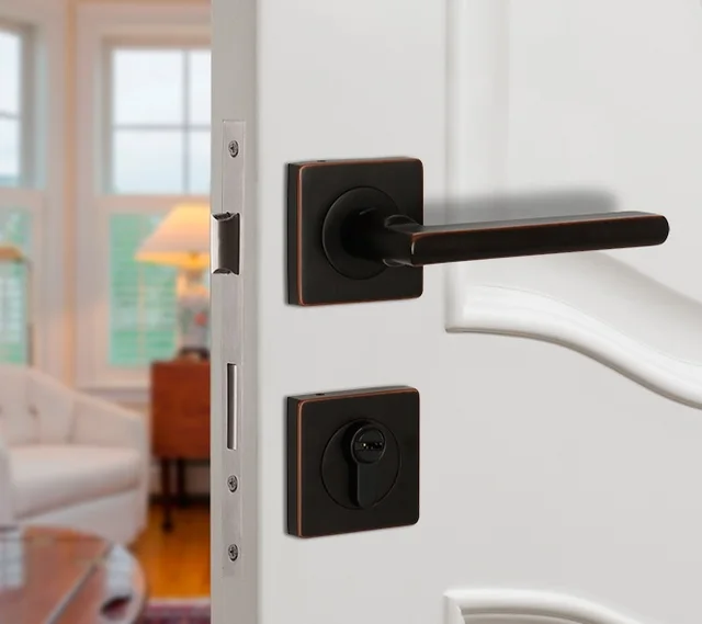 Premintehdw Mortise Interior Antique Square Door Lock Set Reversal Premintehdw Mortise Interior Antique Square Door Lock Set Reversal Rosette Door Lock set Kit 35- - Premintehdw Mortise Interior Antique Square Door Lock Set Reversal