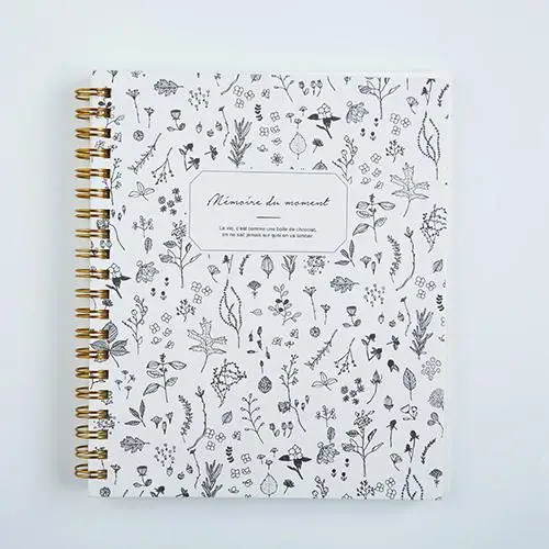 Корейский цветочный стиль Kawaii Милая Линия записные книжки и дневники личный дневник Sketchbook план дня школьные принадлежности канцелярские товары - Цвет: Color D