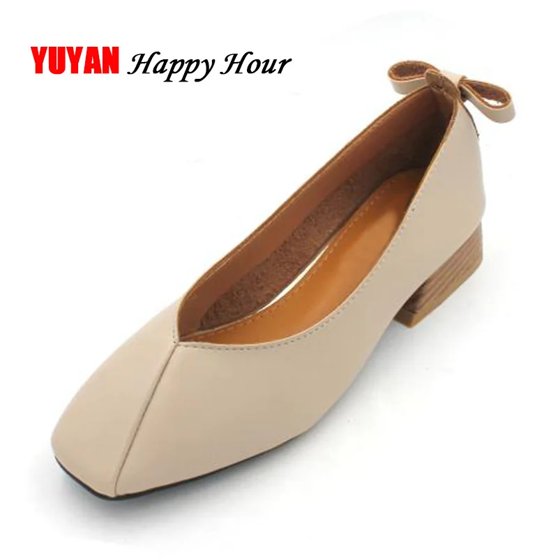 

Fashion Luxury Brand Shoes Women Low Heels Soft Leather Women's Pumps Office Ladies Shoes A373