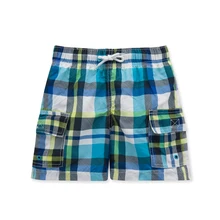 Летние пляжные шорты для маленьких мальчиков; повседневные детские штаны с вышивкой; брюки; одежда с эластичной резинкой на талии; тонкие детские шорты