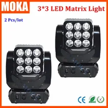 Rgb led перемещение головы матрица света 4in1 DMX Освещение диско DJ эффект света партии сценического мастер DMX-512 2 шт./лот