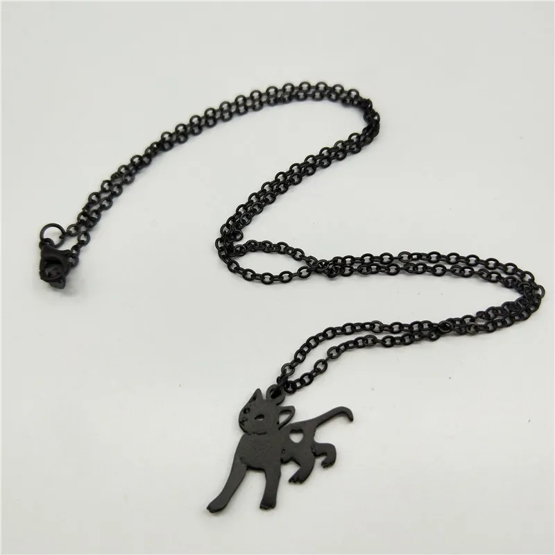

Hot cute cat pendant necklaces kitten necklace gift