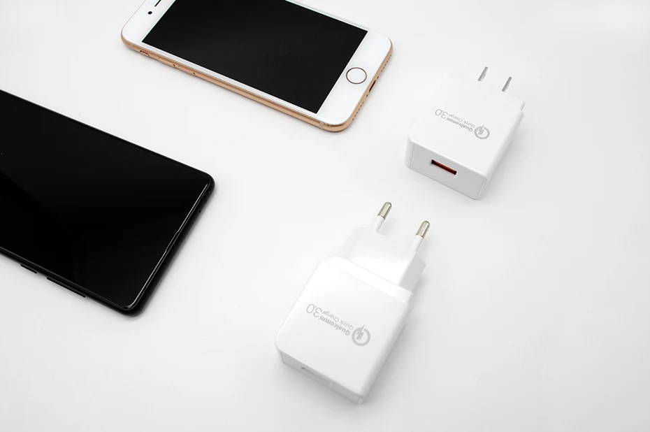 HORUG QC 3.0 Fast USB Charger USB Wall Adapter Universal Mobile Phone Battery Charger For iPhone 6 8 Plus Xiaomi Battery Charger (12)