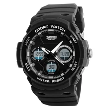 Мужские спортивные часы Открытый Хронограф военные часы Мода 50 м водонепроницаемые цифровые наручные часы