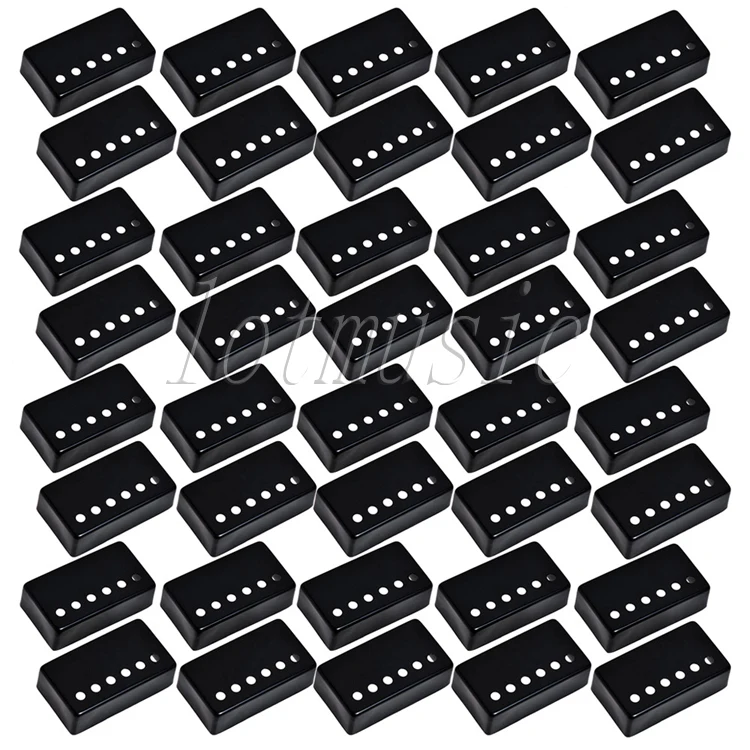 20 Pairs Black Metal Humbucker Pickup Covers Neck Bridge Guitar Pickup Covers 50mm 52mm For Electric Guitar Replacement 20 Pairs Black Metal Humbucker Pickup Covers Neck Bridge Guitar Pickup Covers 50mm 52mm For Electric Guitar Replacement