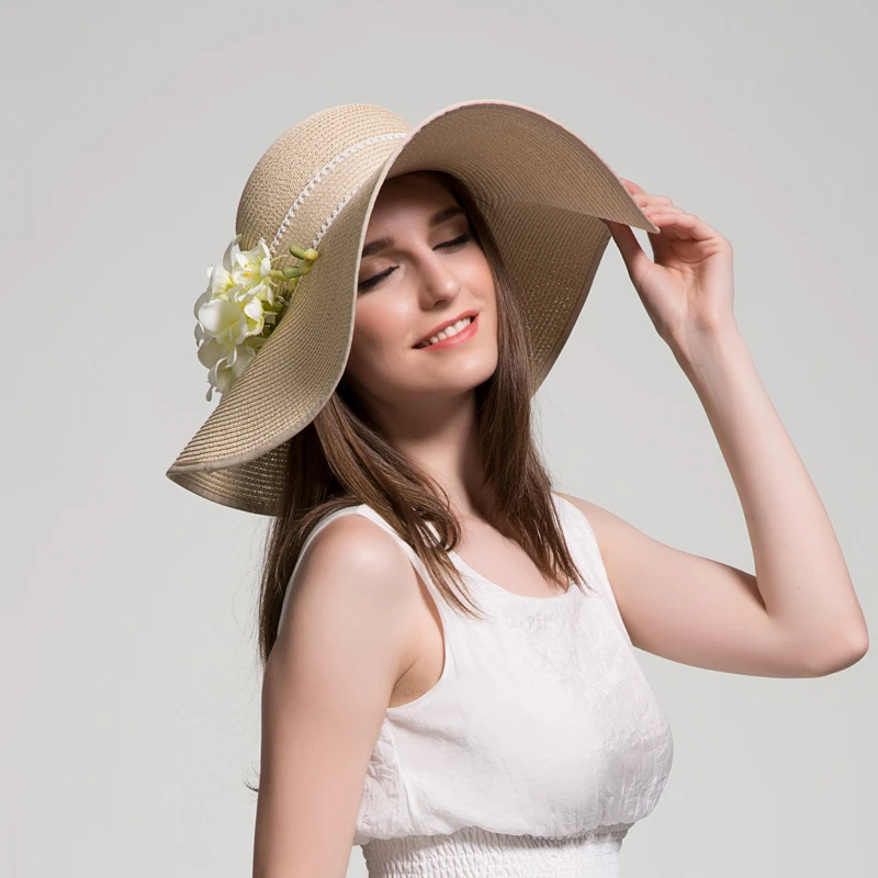 Floppy hat with flowers Clearance