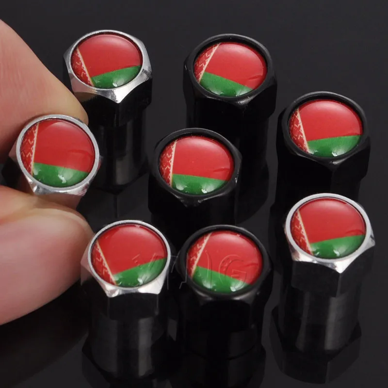 

4Pcs/set Belarus Car Tire Valve Cap Tyre Wheel Air Valve Caps Auto Truck Dustproof Theftproof Universal Cover For Honda Opel