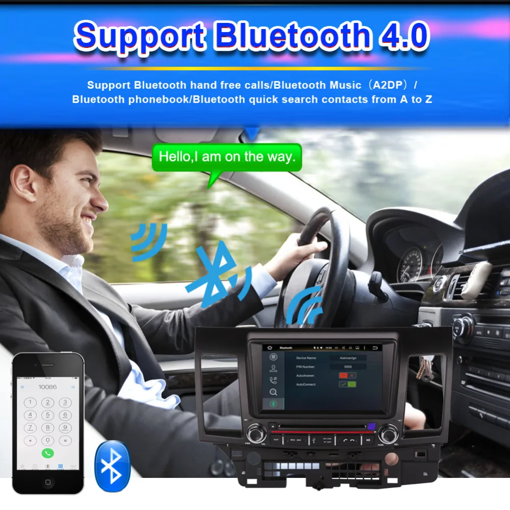 Discount 8 Inch Android 8.0 Octa Core 4GB RAM Car Autoradio Stereo with Bluetooth For Mitsubishi Lancer 2007-2016 GPS Navigation Wifi 5