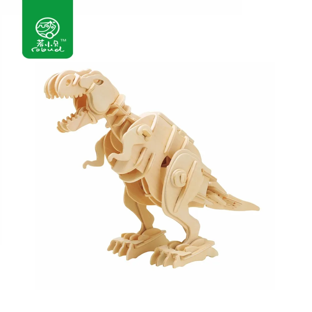 

Robud 3D Wooden Dinosaur Puzzle Sound Control Walking Dinosaur Best Birthday Gifts for Boys Sound Control Series Toys D210