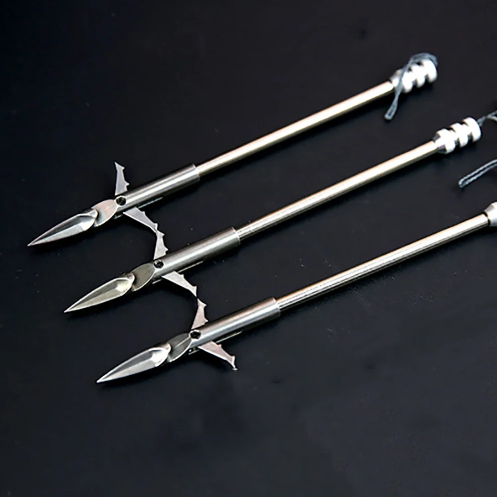 

New Style Fish dart Stainless Steel Bow Fishing Slingshot Fish dart Arrow Head Broad heads Arrowheads Hunting Tips