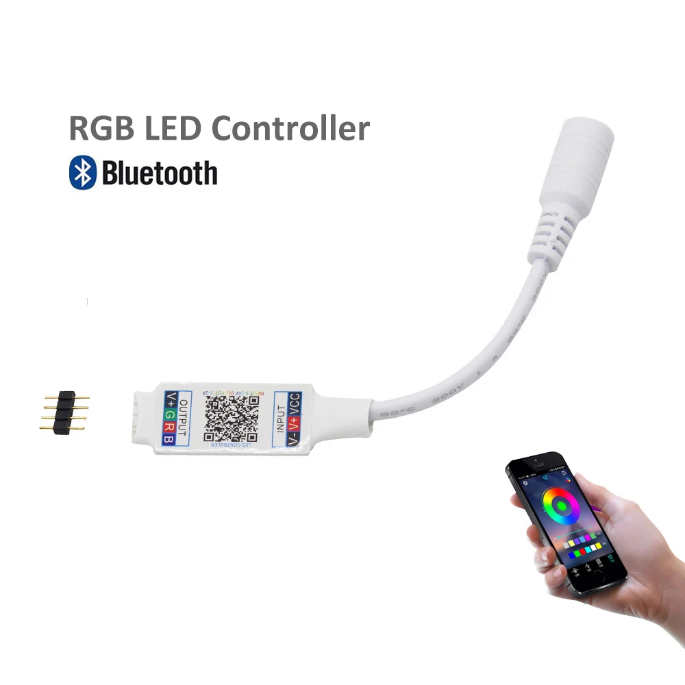 Светодиодная лента Bluetooth 5 м 10 м умный светодиодный RGB водонепроницаемый 12 в ленточный светильник 2835 RGB Tira Светодиодная лента e tv свет - Испускаемый цвет: RGB Controller Only