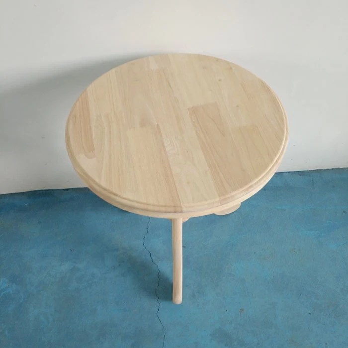 55cmX60cm Round tea table of Scandinavian hotel table office coffee table corner of living room Rubber wood no paint 55cmX60cm Round tea table of Scandinavian hotel table office coffee table corner of living room Rubber wood no paint