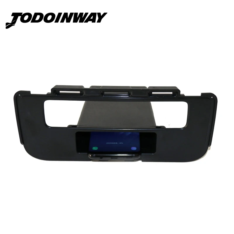 

Car QI wireless phone charger for Mitsubishi Outlander fast charging case plate module center console storage box accessories
