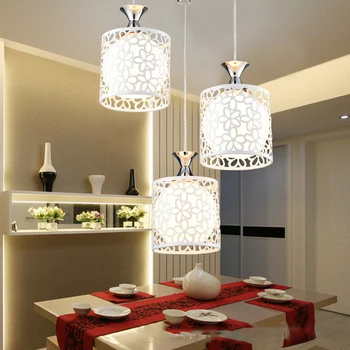 

Modern nordic glass simple restaurant pendant lights personality LED bar room dining lights indoor crystal bedroom lamp led bar