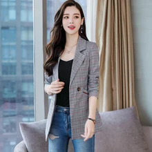 Brieuces Spring and Autumn New Women's Blazer Women's Long Sleeve Casual Vintage Jacket Top One Button Suit Plus size S-4XL Brieuces Spring and Autumn New Women's Blazer Women's Long Sleeve Casual Vintage Jacket Top One Button Suit Plus size S-4XL