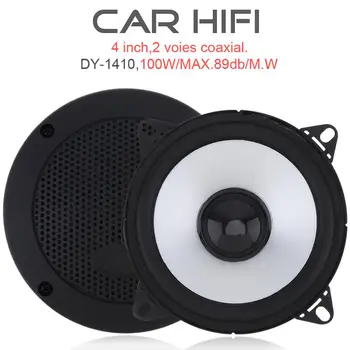 

2pcs/lot 4 Inch 80W 12V Car HiFi Coaxial Speaker Vehicle Door Auto Audio Music Stereo Full Range Frequency Loudspeaker for Cars