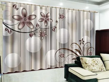 

Delicate Five Petals Flower White Float Ball 3D Flower Curtains Interior Decoration Beautiful High-End Curtains