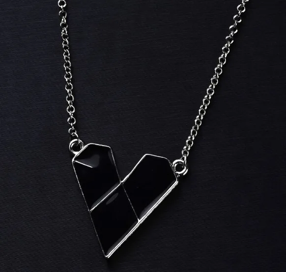 silver necklace marked korea
