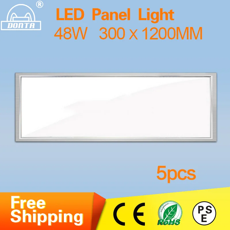 LED Panel Light 300*1200mm Office Slim Recessed Panel Lighting High Lumen 36w 48w Long Lifespan
