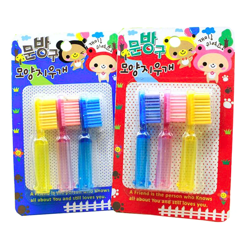 

Cartoon pen cap rubber stationery creative cute toothbrush styling rubber pencil cap eraser can be assembled student supplies