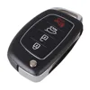 KEYYOU-Funda de mando a distancia plegable con 4 botones para HYUNDAI, funda para mando a distancia, para HYUNDAI Mistra Santa Fe Sonata Tucson Accent I30 I40 I45 ► Foto 2/6