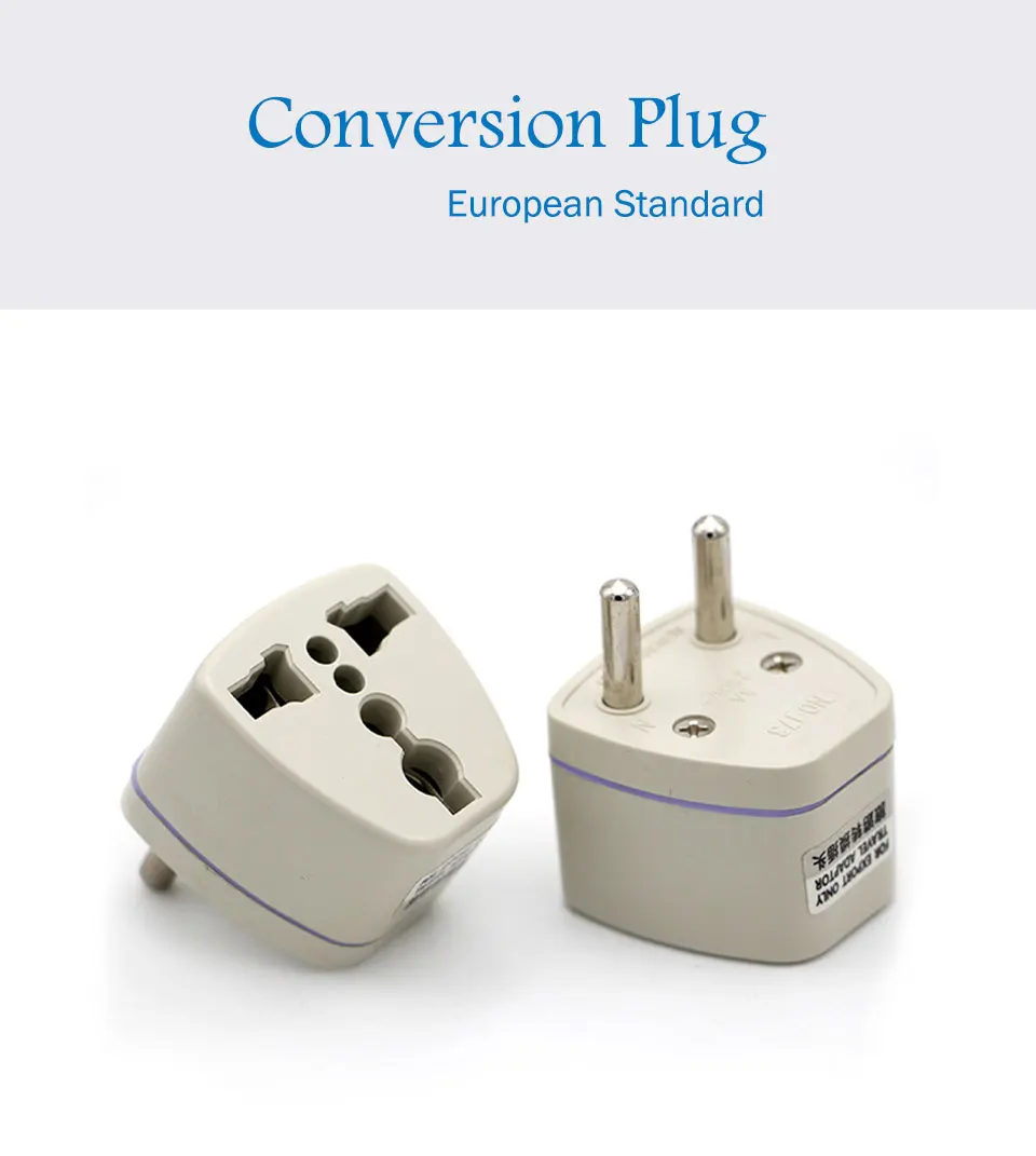European Standard Universal Travel Conversion Plug 2500w High Power Appliances EU Adapter Italy Greece Norway South Korea Spain (1)