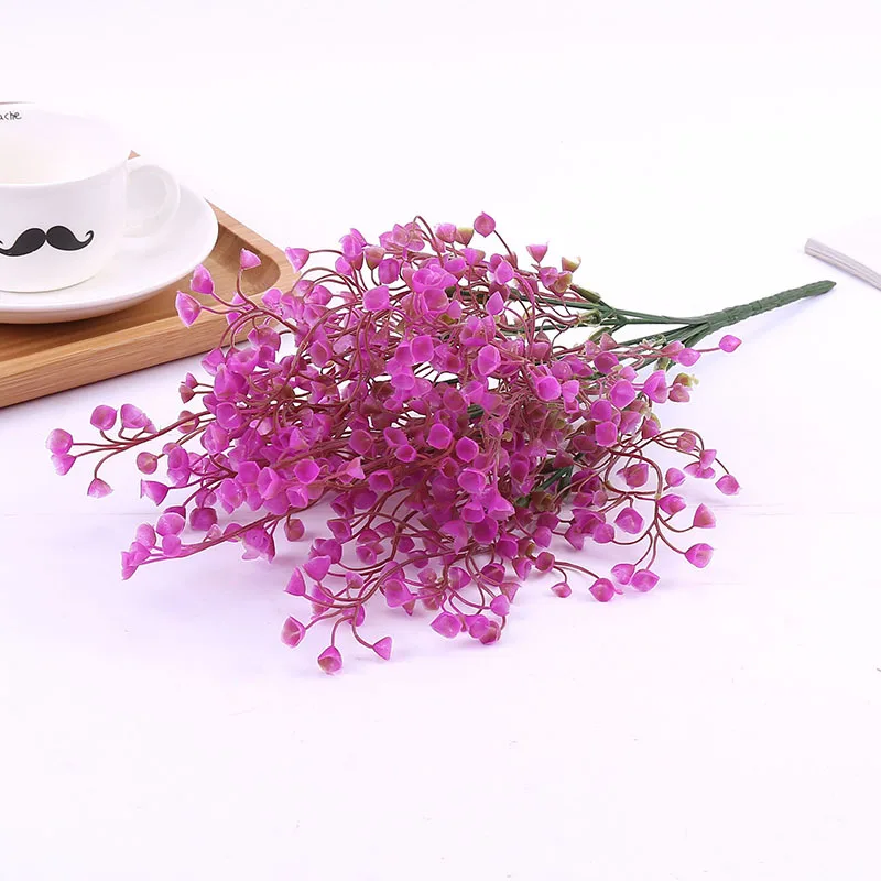 

Artificial Flowers Spring Decoration Wedding Mariage Plastic Fake Flower Bouquet Home Room Table Decor DIY Photo Props 52817
