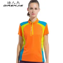 Для женщин сезон: весна–лето быстросохнущая дышащая Футболка Открытый Пеший туризм походы Рыбалка Кемпинг Женские Короткие Футболка с рукавами