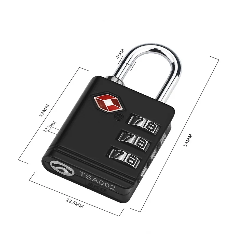 TSA JULY'S SONG 3 Digit Code Combination Zinc Alloy Padlock Mini Safe Resettable Travel Luggage Suitcase Code Locks TSA JULY'S SONG 3 Digit Code Combination Zinc Alloy Padlock Mini Safe Resettable Travel Luggage Suitcase Code Locks
