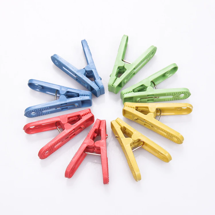 

Clothes Pegs 20pcs Home Pins Convenient Laundry Folder Plastic Windbreak 4 Color Clips Drying Windproof Cloth pin