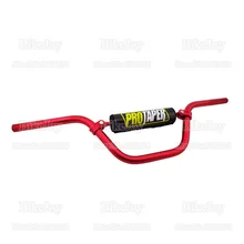 7/" Алюминий 6061 сплав Руль управления для мотоциклов SE high Красный W Бар Pad для thumpstar ССР SDG Пит Байк ATV quad Багги Go Kart мотокросс