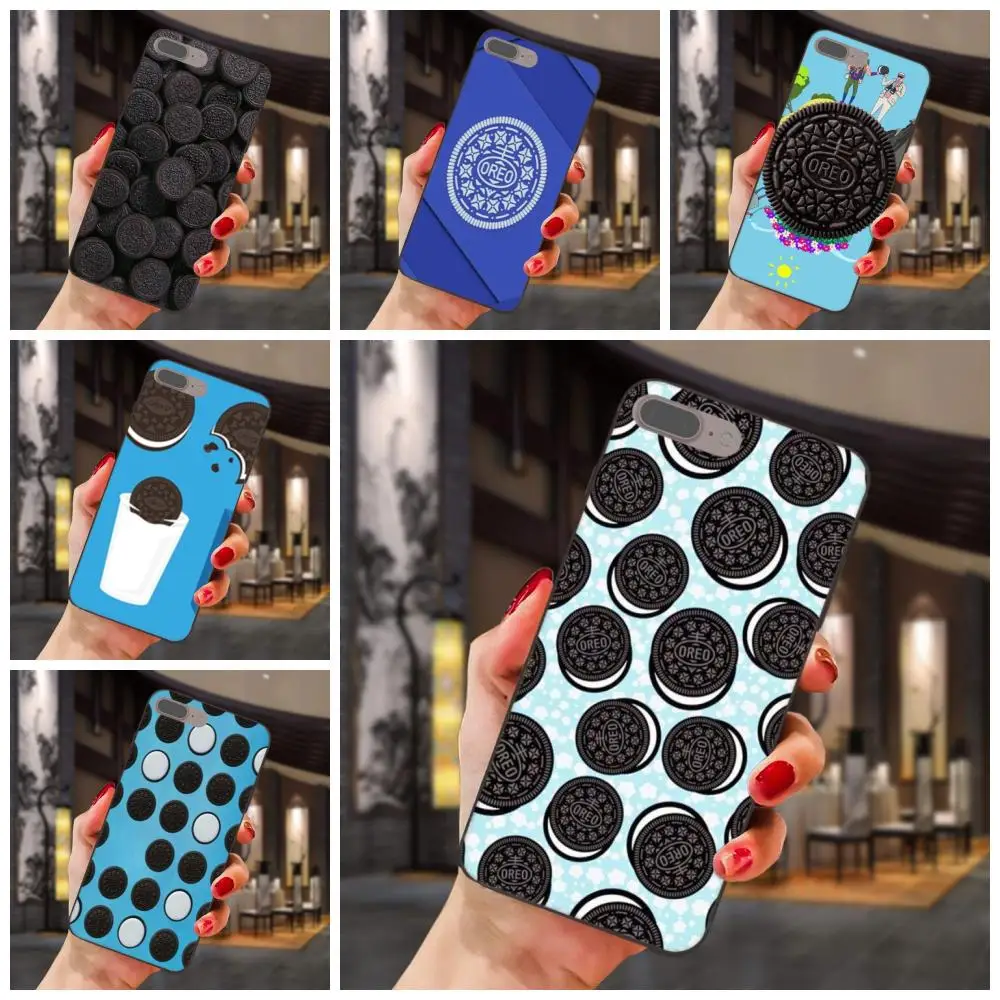 Синий черный белый печенье Oreo для Huawei Honor 5A 6A 6C 7A 7C 7X 8A 8C 8X 9 10 P8 P9 P10 P20 P30 Mini Lite Plus