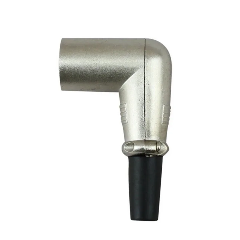 1PC Cannon male Cannon male plug 90 degree welding mixer power amplifier microphone line elbow