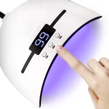 36 Вт УФ лампа с экраном Сушилка для ногтей для всех типов гель 12 светодиодов УФ лампа для отверждения ногтей 30 s 60 s 99 s таймер USB портативный УФ лампы