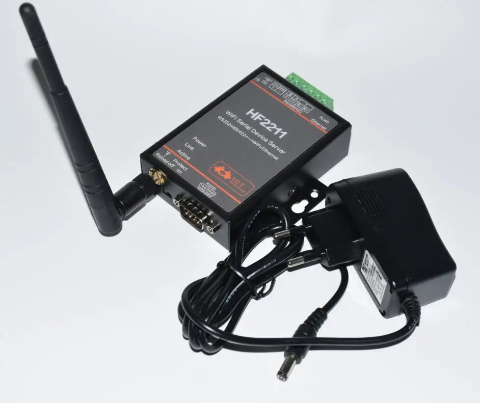 Prix IOT contrôle d automatisation Industrielle Série Modbus RS232 RS485 RS422 au WiFi Ethernet serveur Convertisseur module HF2211