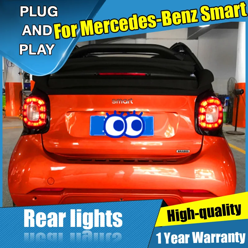 

4PCS Car Styling for Benz Smart Taillights 2016-2019 for Smart LED Tail Lamp+Turn Signal+Brake+Reverse LED light