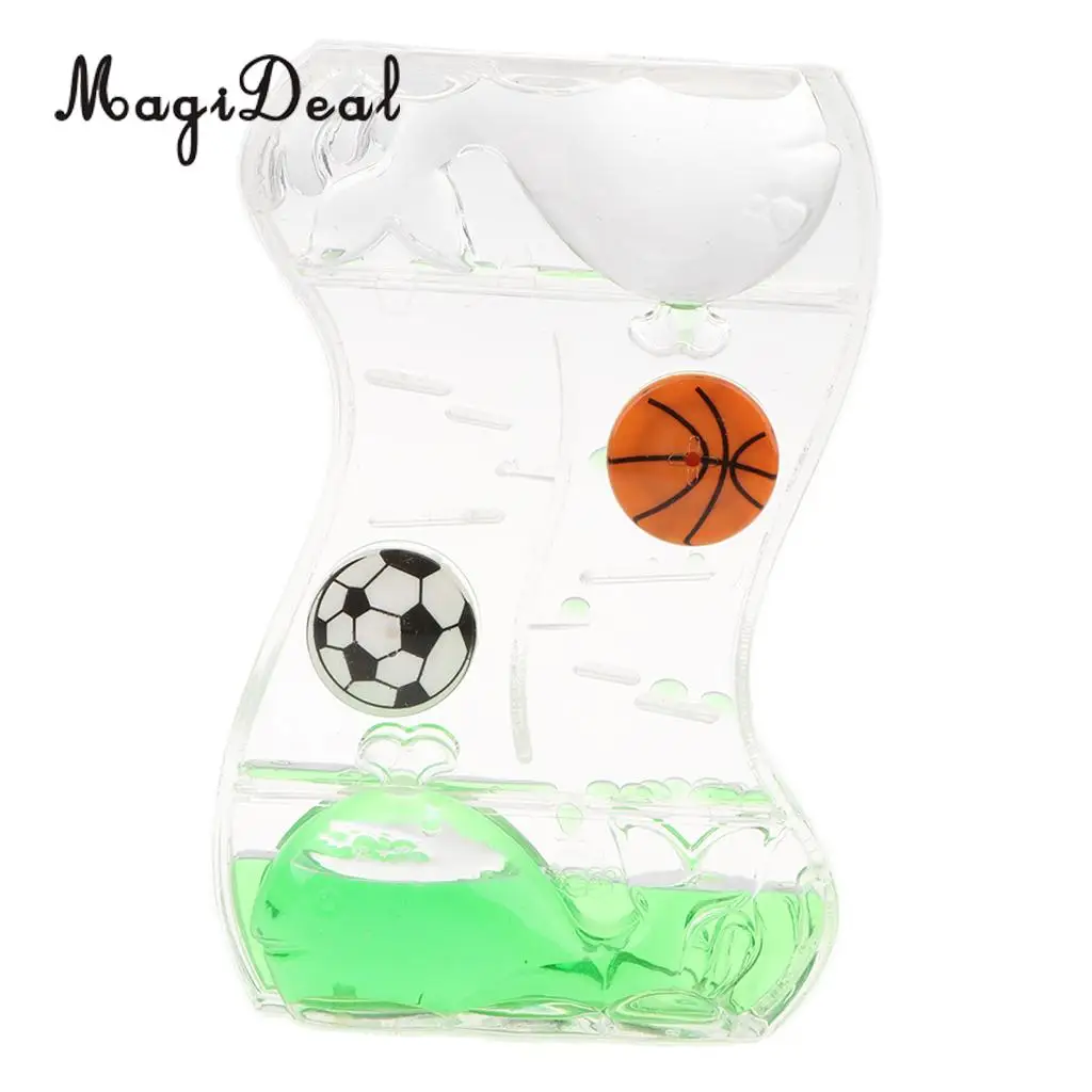 Floating Color Mix Illusion Whale Ball Floating Oil Hourglass Liquid Motion Toy Bubble Timer Desk Gadget