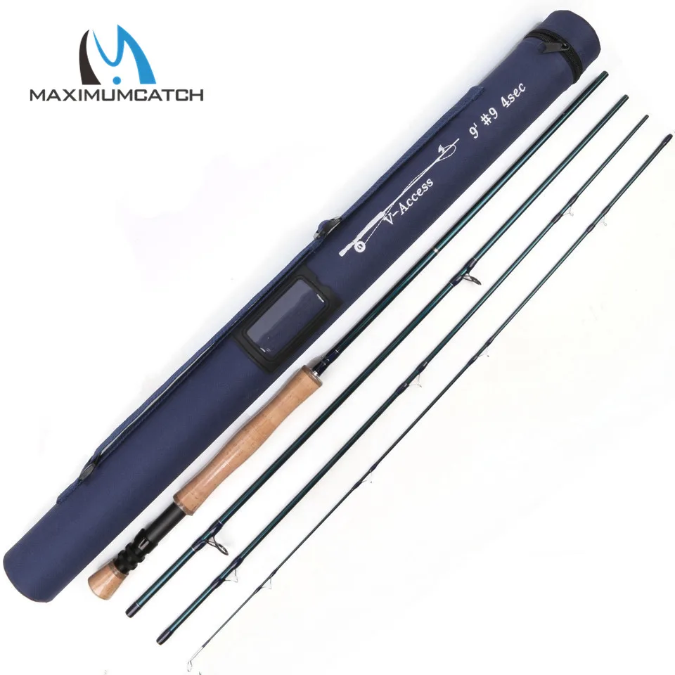 Maximumcatch 9wt 9 Ft 4 pcs Fly Rod with Carbon tube Graphite IM10 Fly