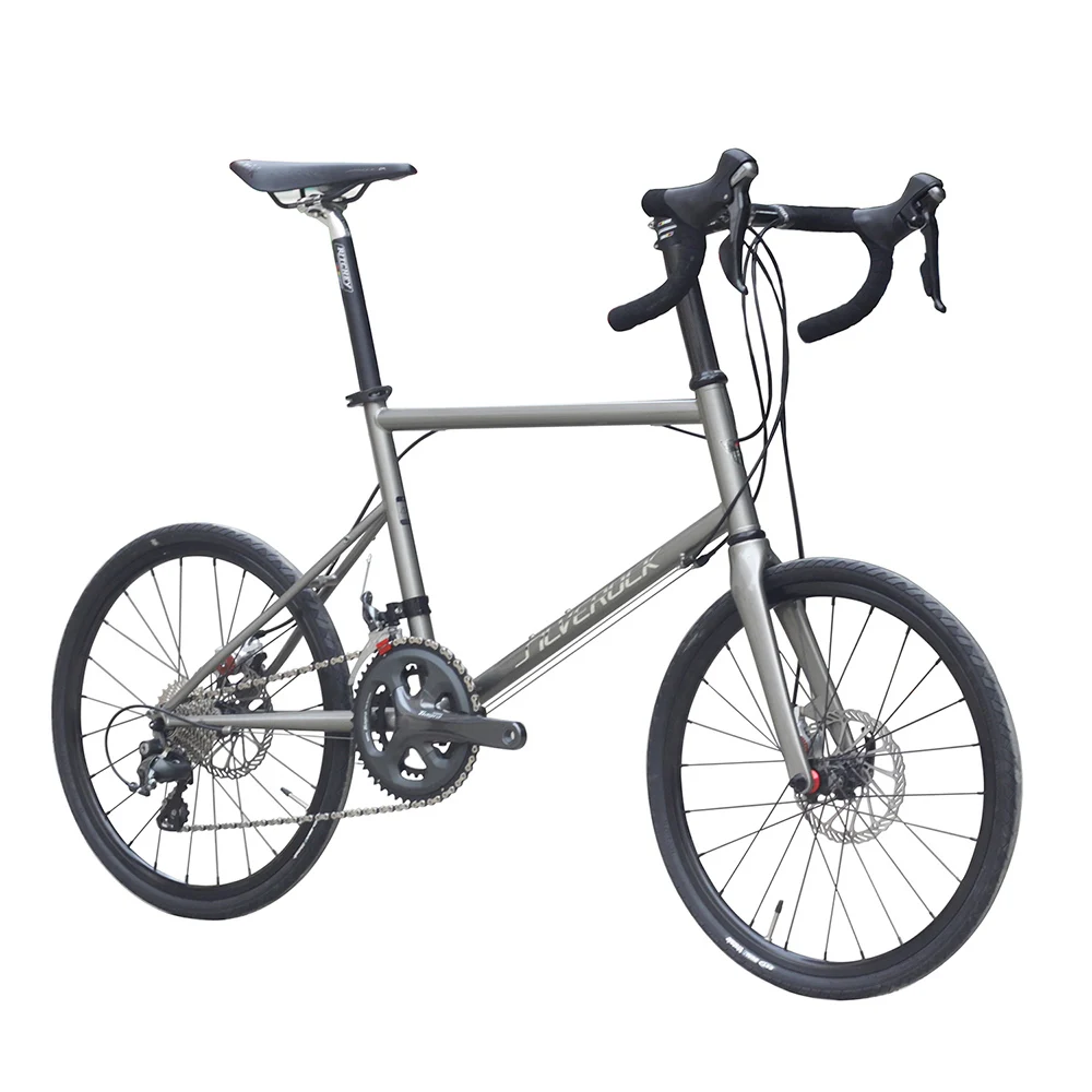 Best Silverock Chromely Minivelo Bike 20" 1 1/8" 451 with Tiagra Group BB5 Disc Brake Drop 22 Speed Urban Mini velo Road Bicycle 1