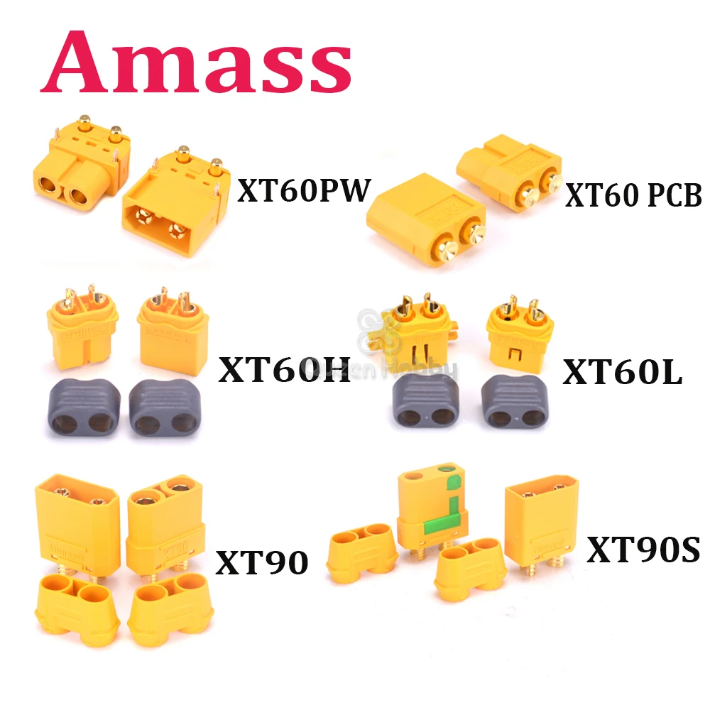 Amass XT90 XT90S XT60 XT60L XT60H XT60PW PCB Штекерный разъем для мультикоптера Li on Battery|Детали и