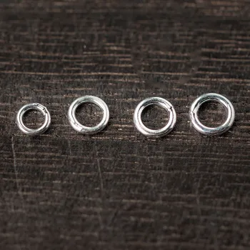 

10pcs/lot 100% 925 Sterling Silver Jump Rings 4mm 5mm 6mm Handmade Round Ring Connector Charms DIY Fine Jewelry Making Findings